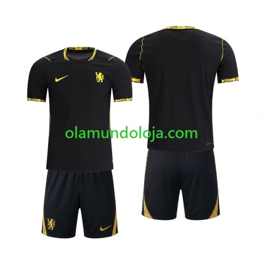 Camisola Chelsea Criança Equipamento Segundo 2026-2027 Manga Curta